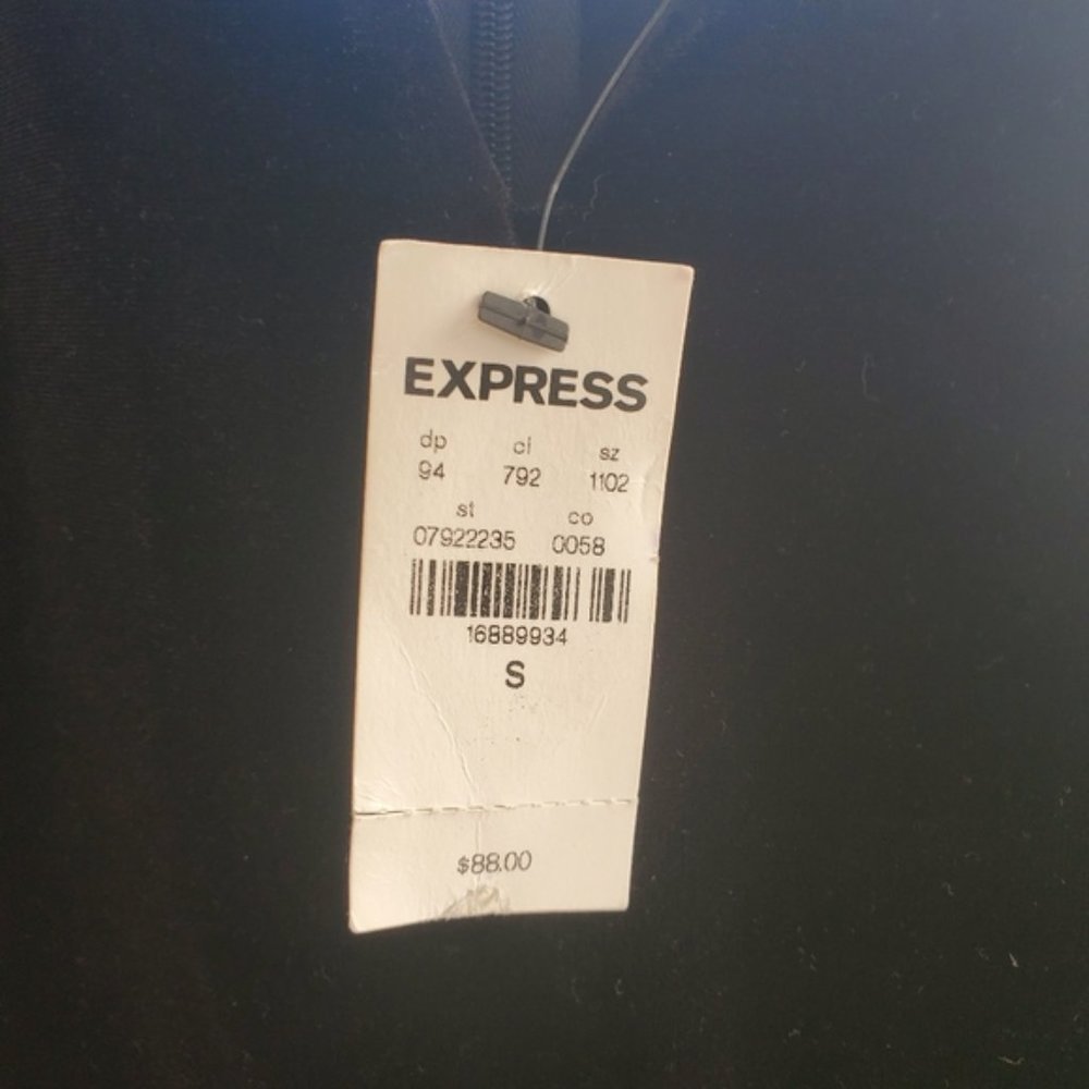Express Velvet Bodice Polka Dot Tulle Midi Dress Black Party Formal Classic S - Picture 4 of 11